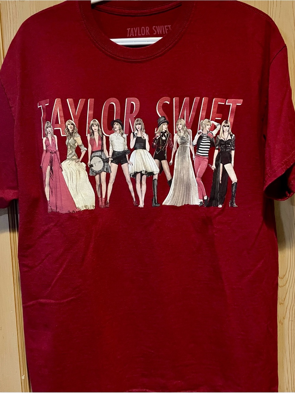 NWOT: Official Taylor Swift Red Tour Outfits Graphic T-Shirt